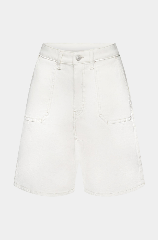 Esprit High Rise White 8" Denim Shorts
