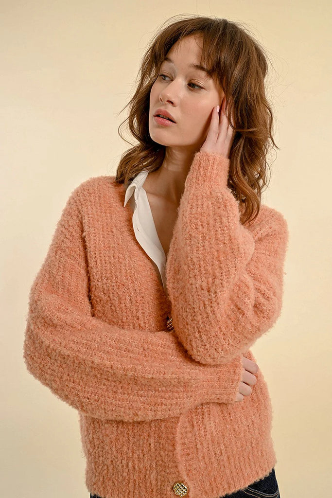 Knitted Cardigan in Teraco