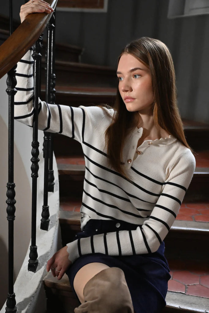 Stripe Knitted Sweater
