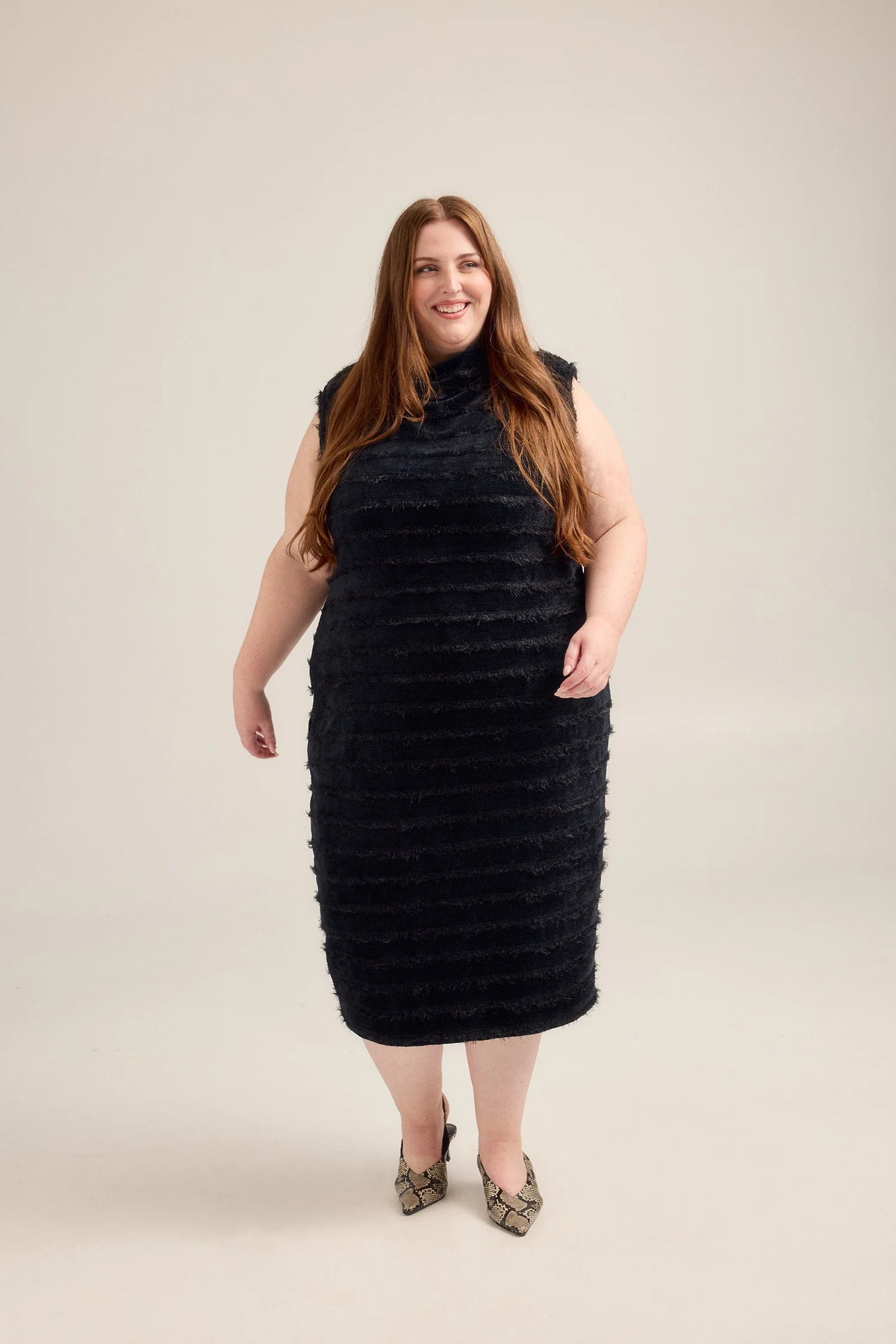Kc Inlow Dress Textured Knit Midi Dress | KC Closet Fashion Boutique