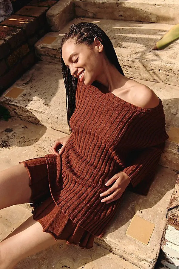 KENZIE SWEATER SET / BROWNSTONE