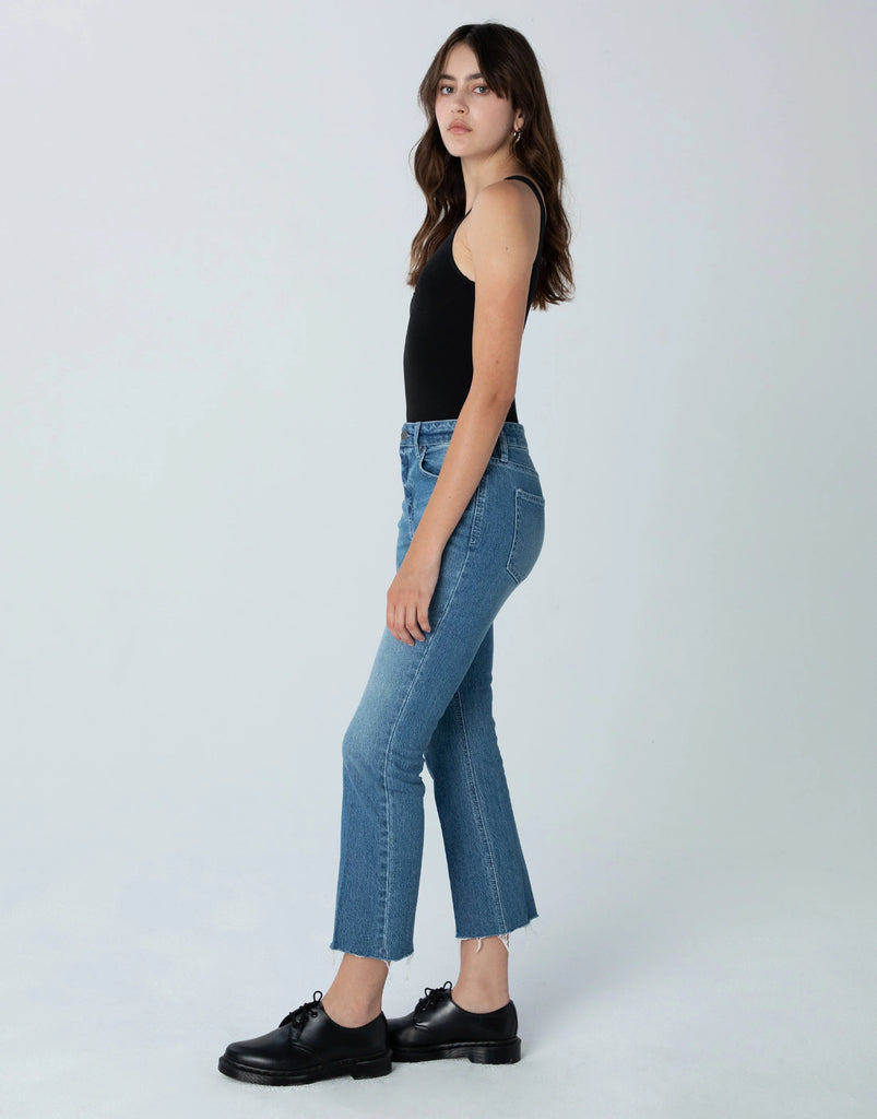 Unpublished Marlow High Rise Cropped Demi Flare Jeans