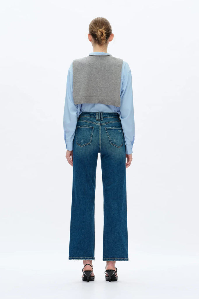 High Rise Vintage Straight Jeans