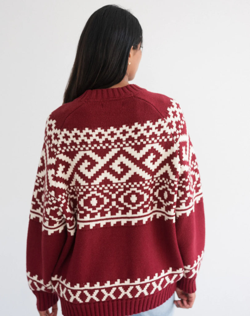 Fair Isle Knit Sweater