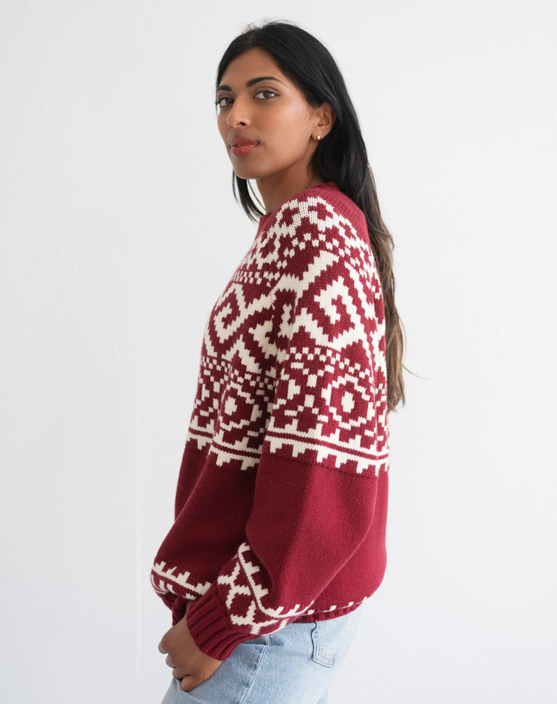 Fair Isle Knit Sweater