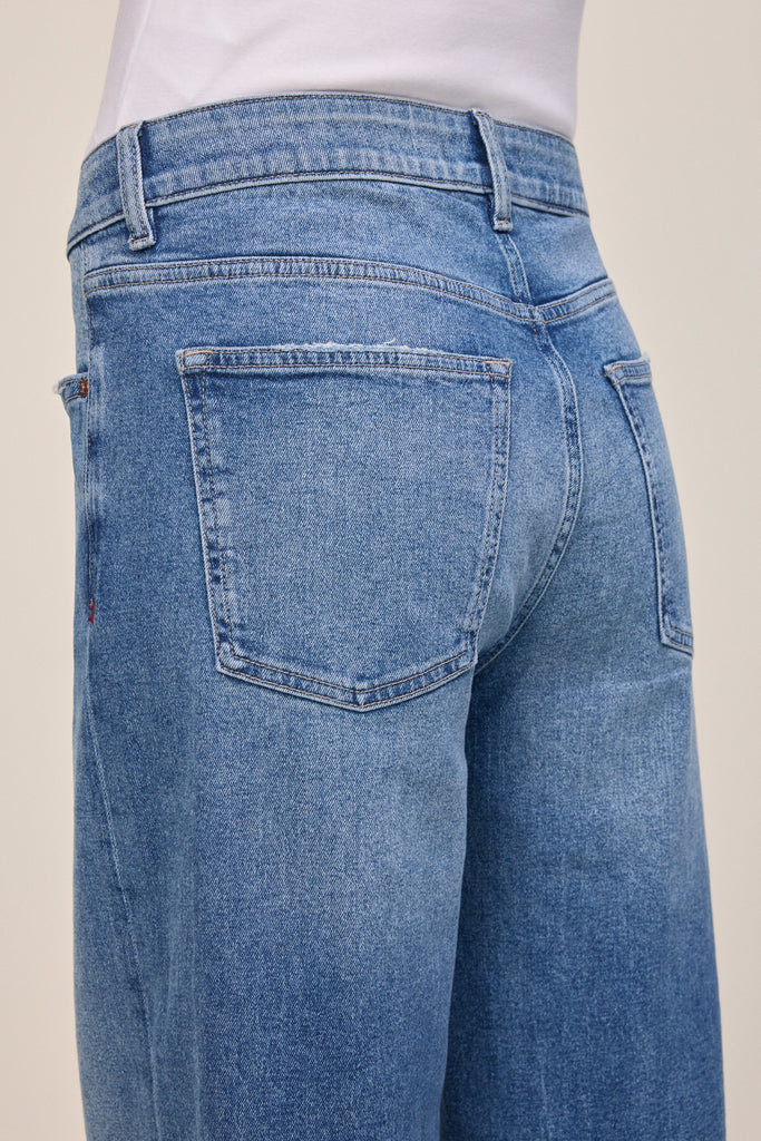 CJU Mid-Rise Wide Leg | Varsity Blue