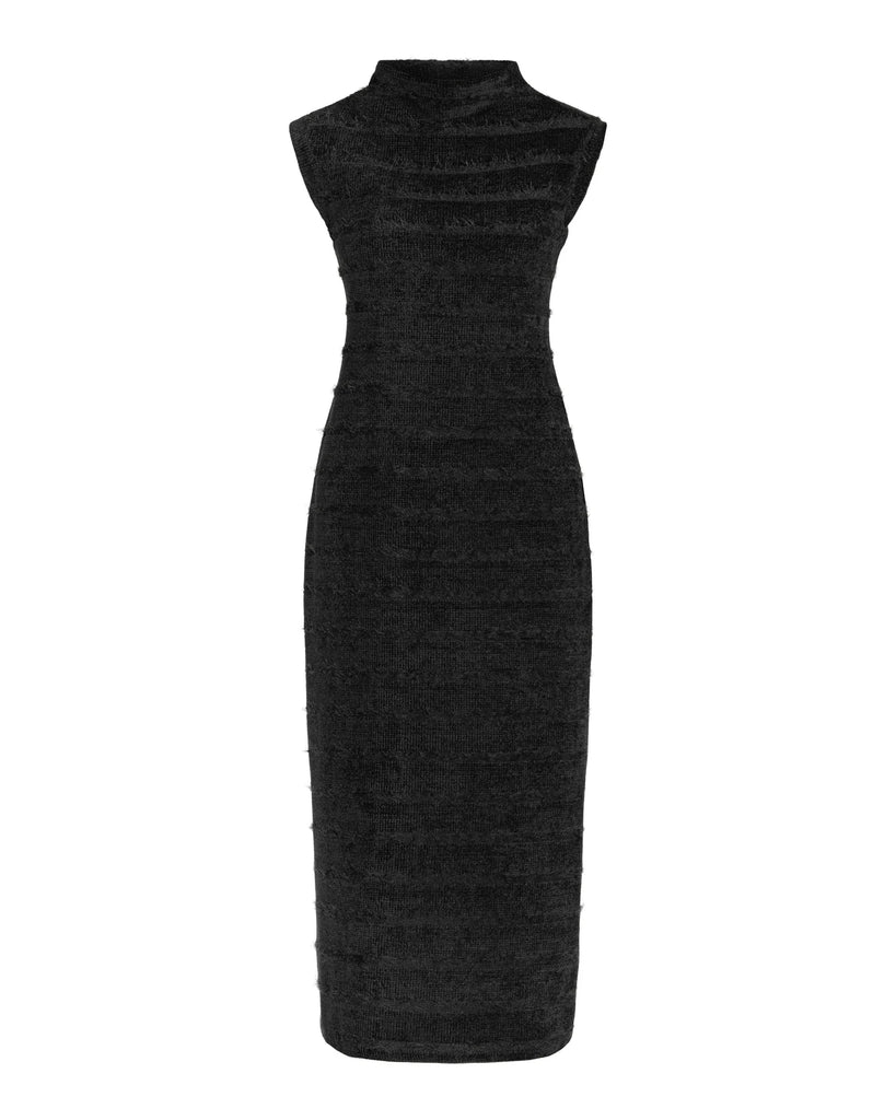 Textured Knit Midi Dress
