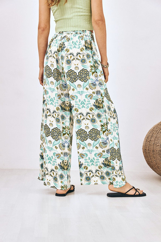 POSITIONAL PRINTED FLUID TROUSERS