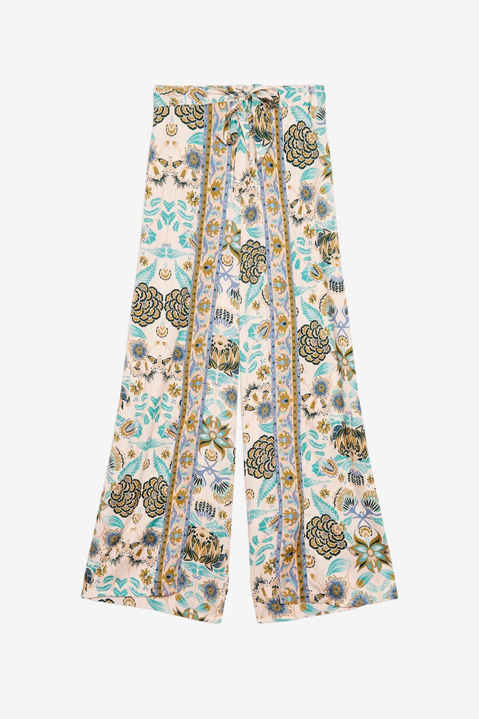 POSITIONAL PRINTED FLUID TROUSERS