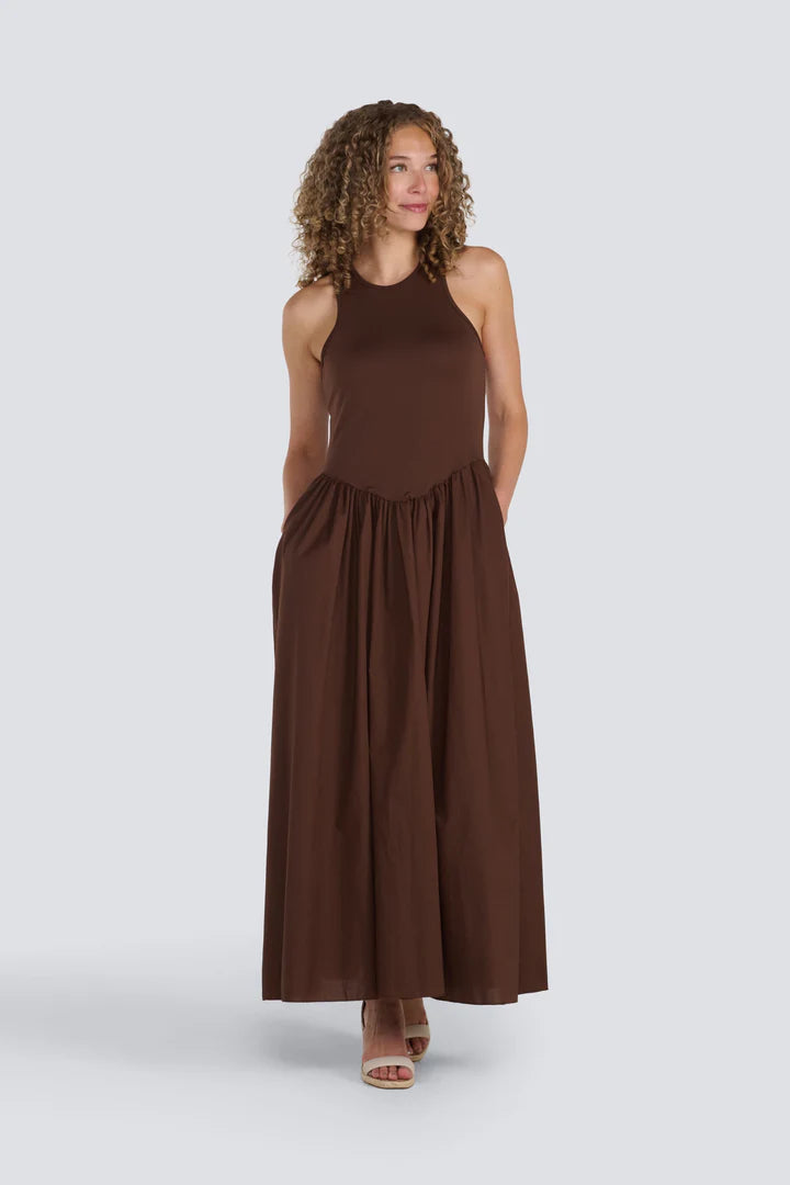 drop waist tank top dress Grey Tank Dress with Dropped Waist and Pleated Hem Gimaguas
