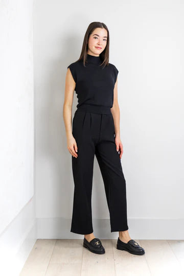 Valentina Pleated Trouser In Black