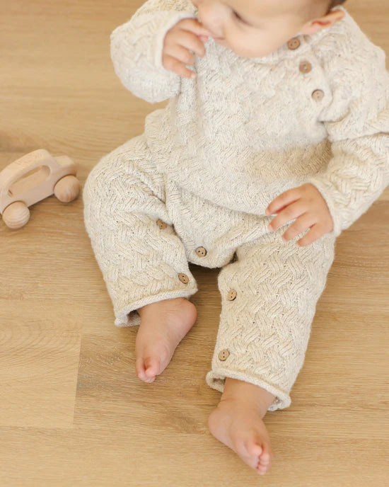 Cozy Heather Knit Jumpsuit