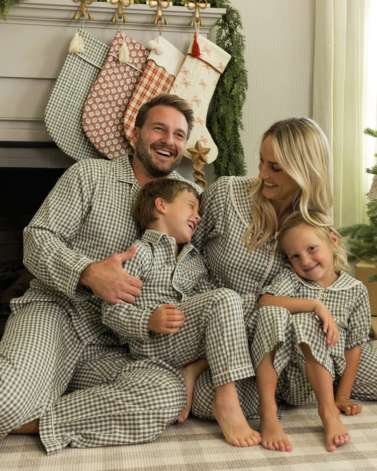 Ruffle Pajamas | Evergreen Gingham