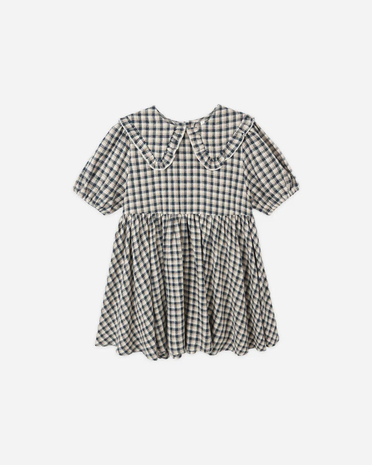 Camille Dress || Navy Check