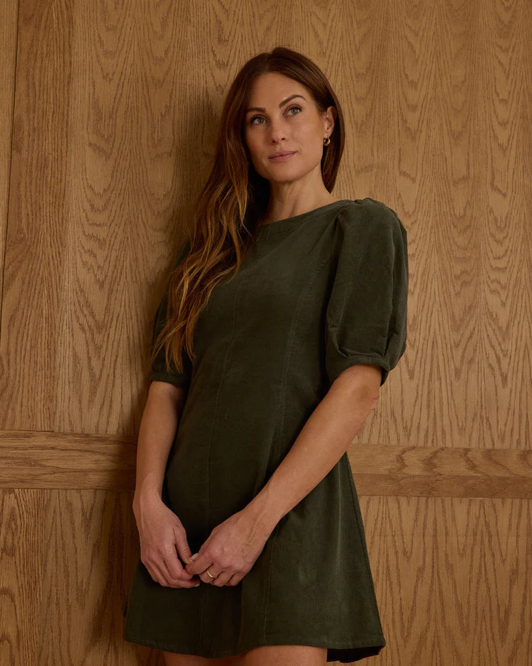 Levi Mini Dress || Evergreen