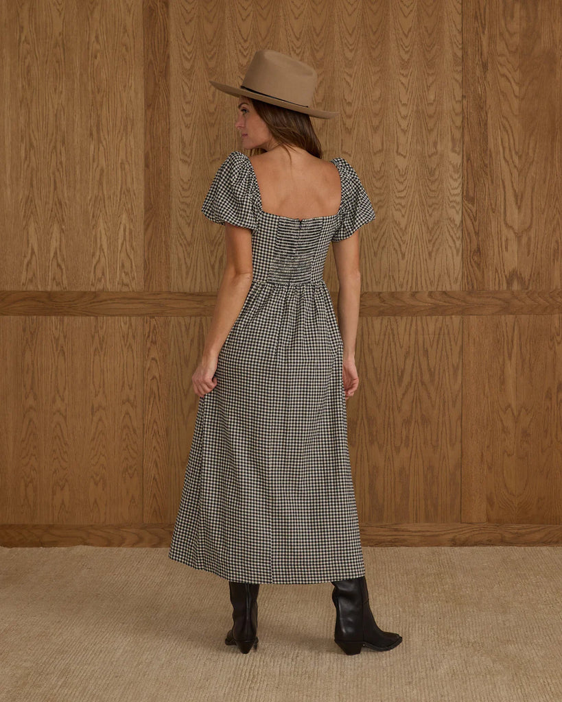 Chiara Dress | Black Gingham
