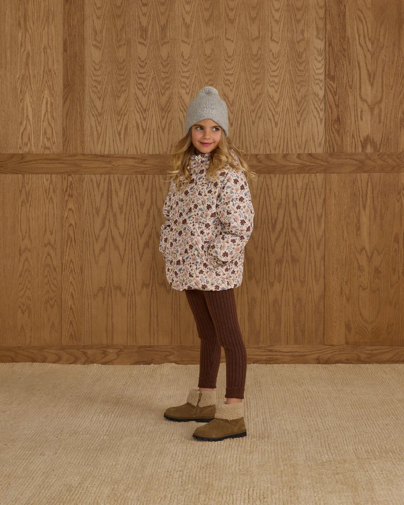 Cuffed Legging || Brown