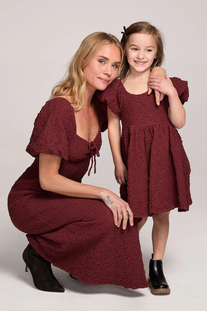 Rosalee Sangria Mini Dress
