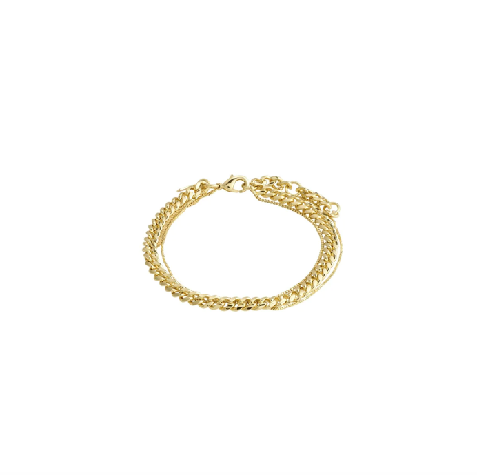 Pilgrim Create Recycled 3-in-1 Bracelet Gold Plated