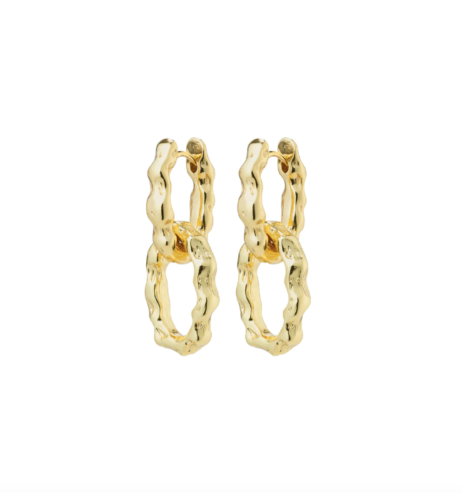 Pilgrim Reflect Recycled Earrings Gold Plated