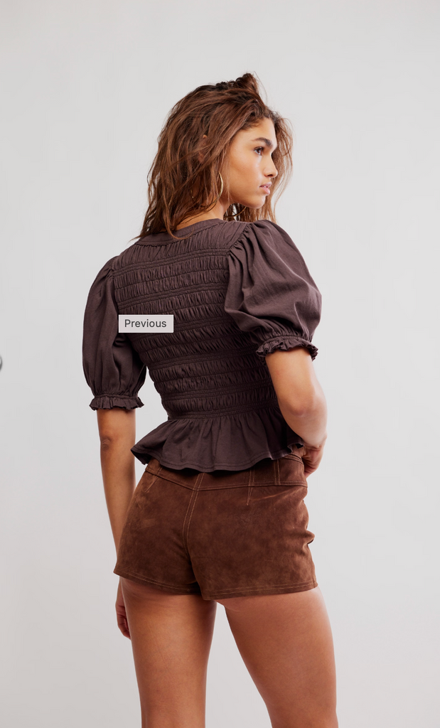 MAXEY KNIT TOP / FRENCH CHOCOLATE