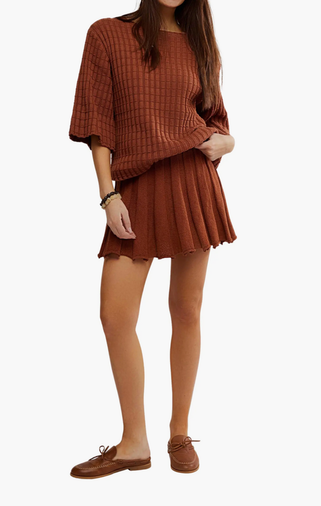 KENZIE SWEATER SET / BROWNSTONE