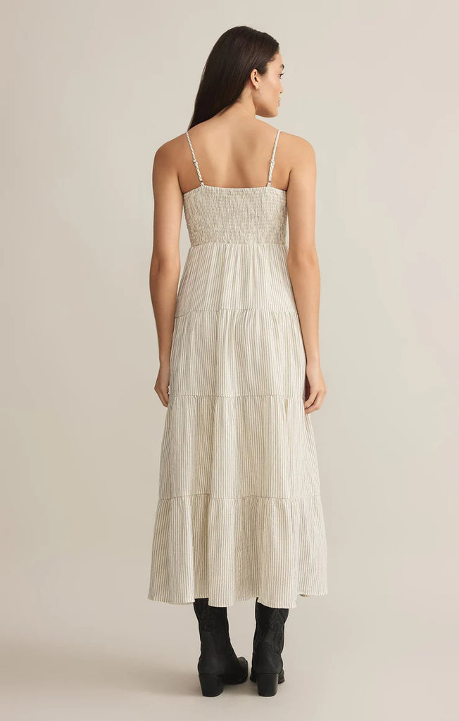 BALOS STRIPED MAXI  DRESS