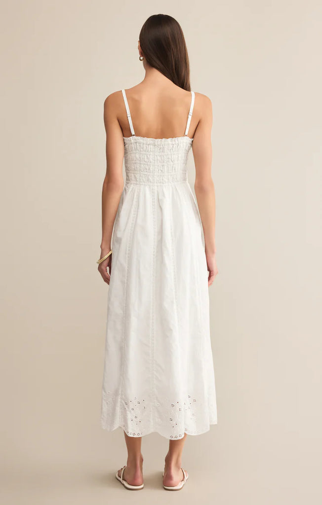 DANI EMBROIDERED MIDI DRESS