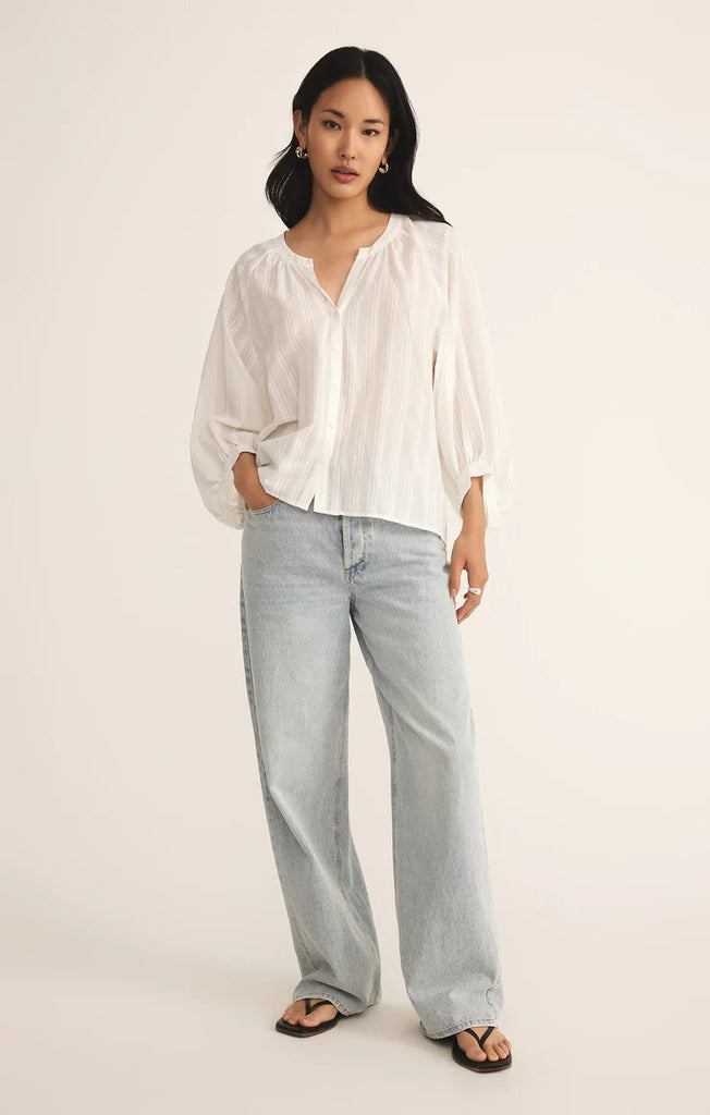 WREN BUTTON UP TOP