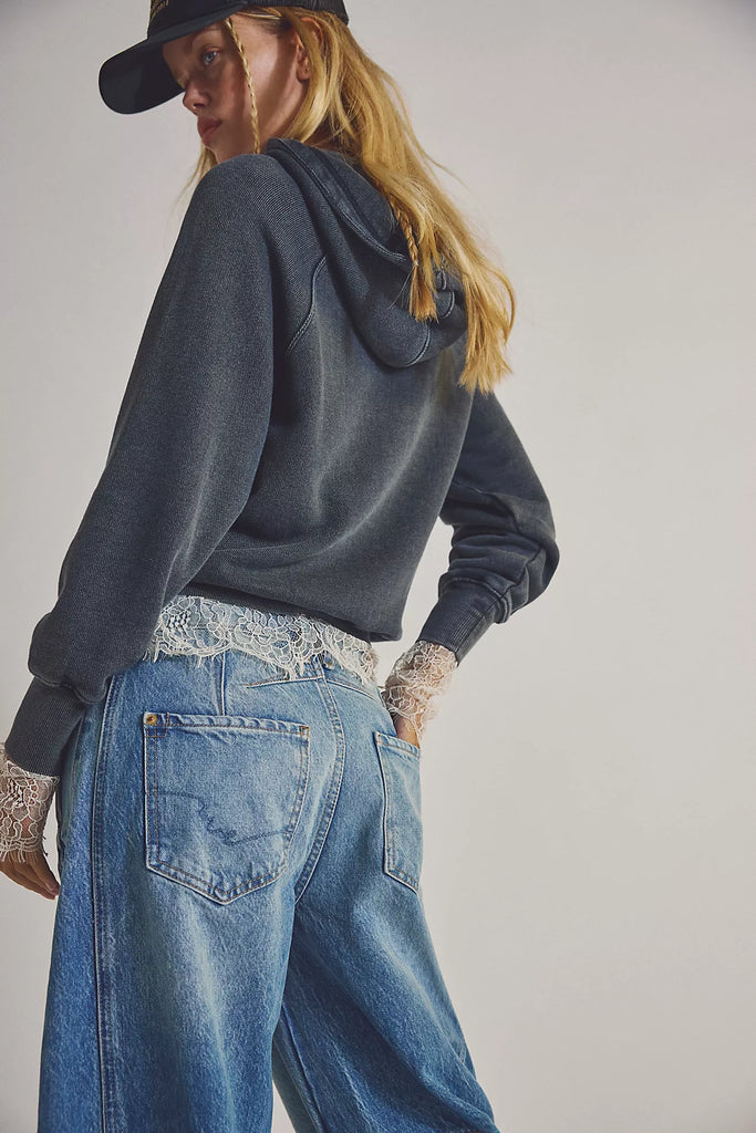 We The Free Good Luck Mid-Rise Barrel Jeans/Ultra Light Beam