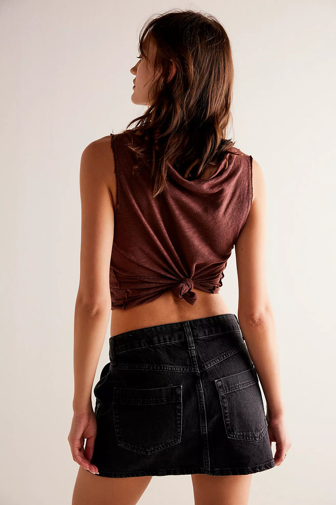 WYNNE DENIM SKIRT / ECLIPSE
