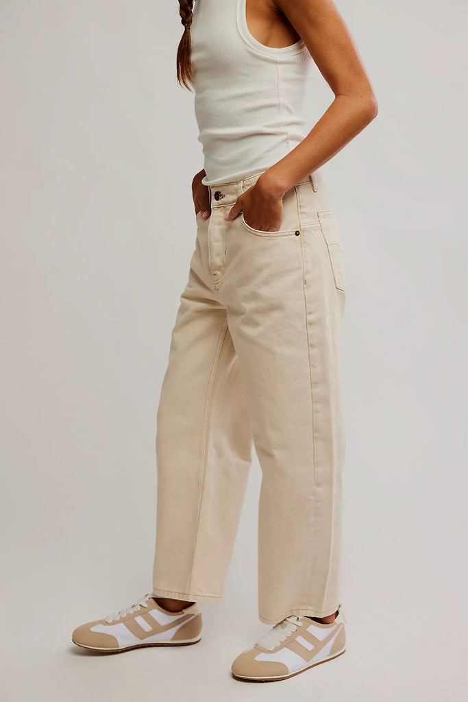 We The Free Deep Trance Dropped Boyfriend Jeans/Casual Khaki