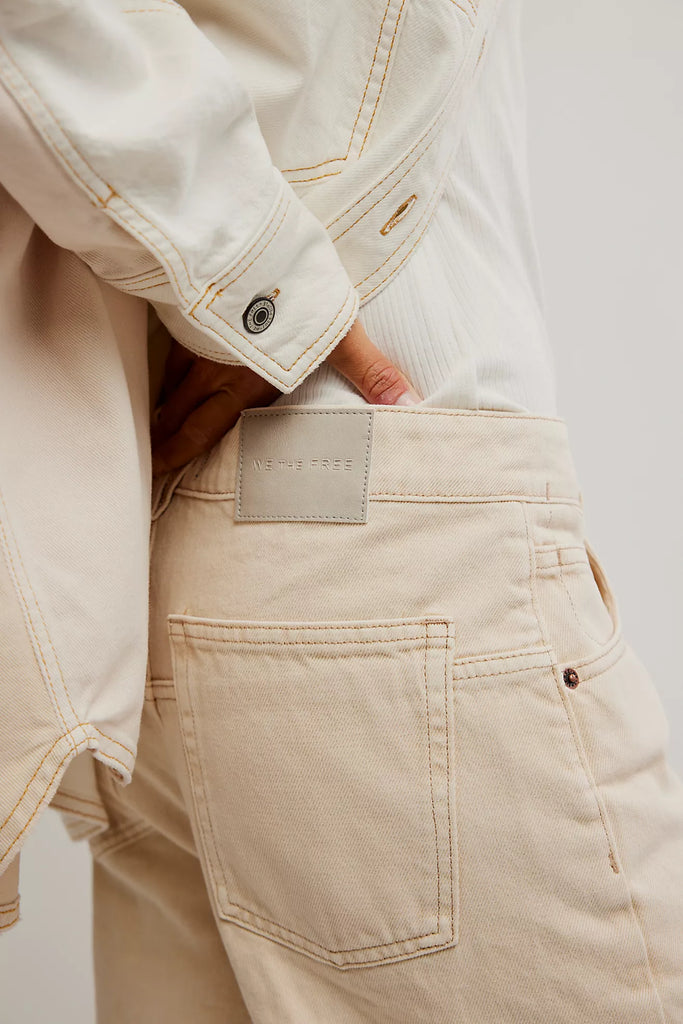 We The Free Deep Trance Dropped Boyfriend Jeans/Casual Khaki