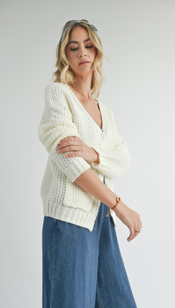 Elenor Button Down Cardi