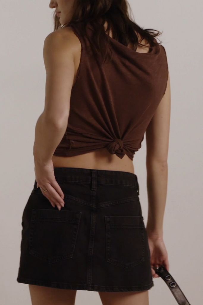 WYNNE DENIM SKIRT / ECLIPSE