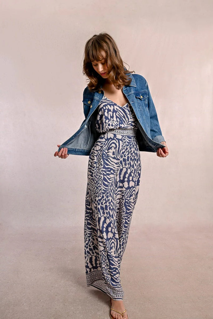 Wide Leg Zebra Printed Pant