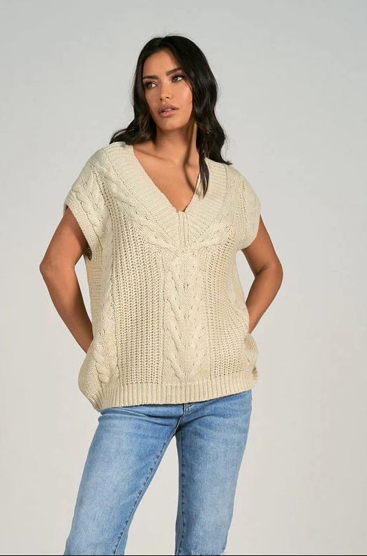 Elan Sash Sleeveless Sweater