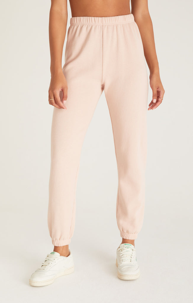 Z Supply Soft Pink Classic Gym Joggers